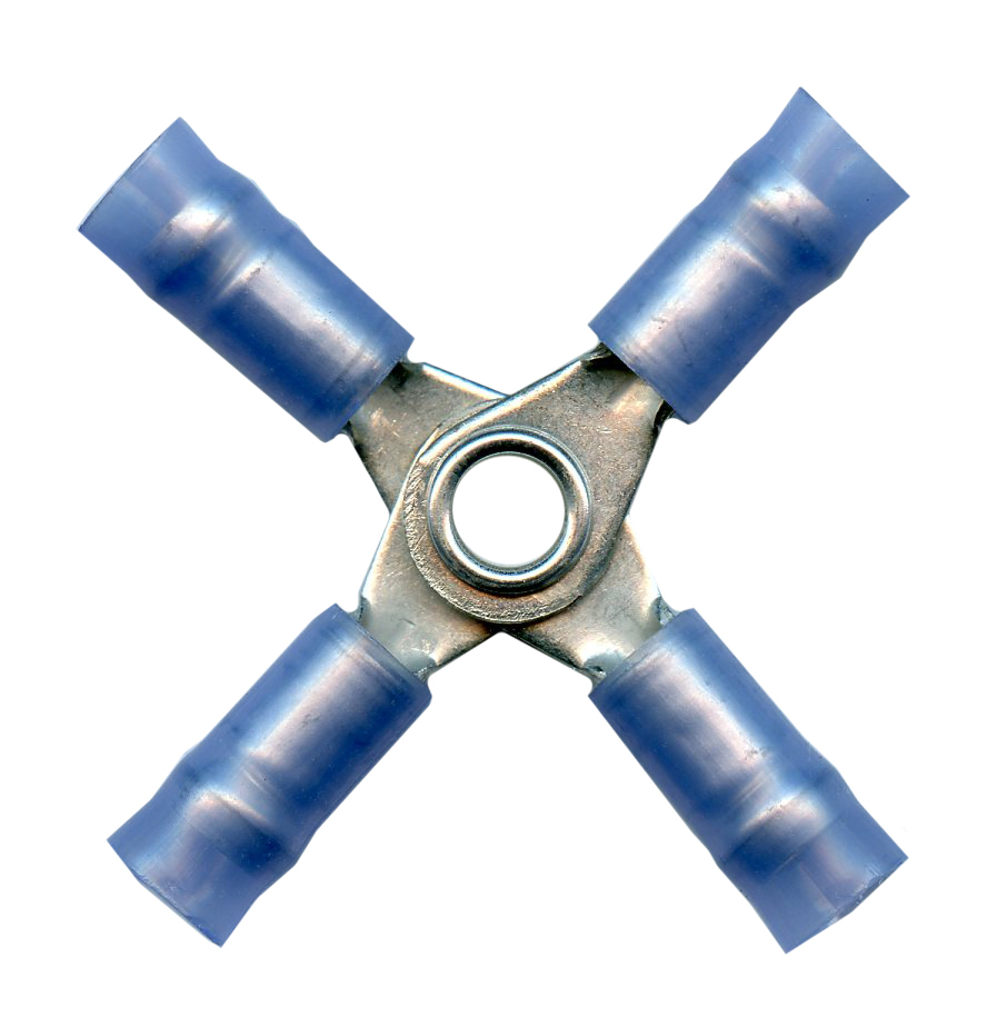 4-Way Terminals - 16-14 ga - Blue